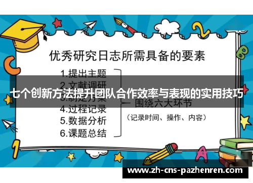 七个创新方法提升团队合作效率与表现的实用技巧 七个创新方法提升团队合作效率与表现的实用技巧